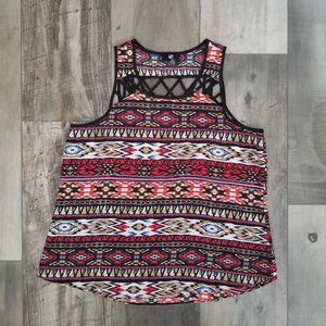 Aztec Print Tank Top